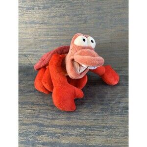 Disney The Little Mermaid Sebastian 8" Bean Bag Plush Stuffed Animal Collectible